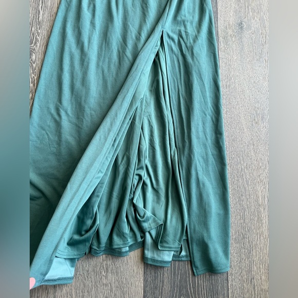 Birdy Grey Ash Crepe Bridesmaid Dress in Sea Glass Size Medium - Picture 4 of 11